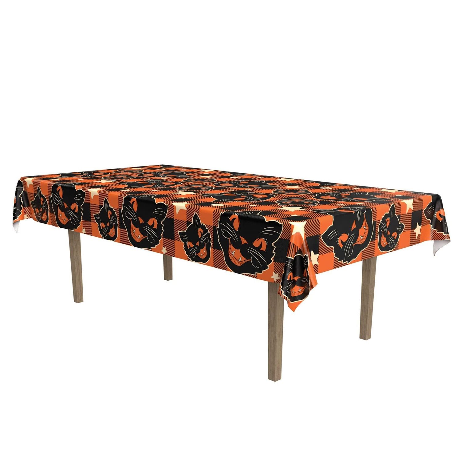 Vintage Halloween Fabric Table Cover