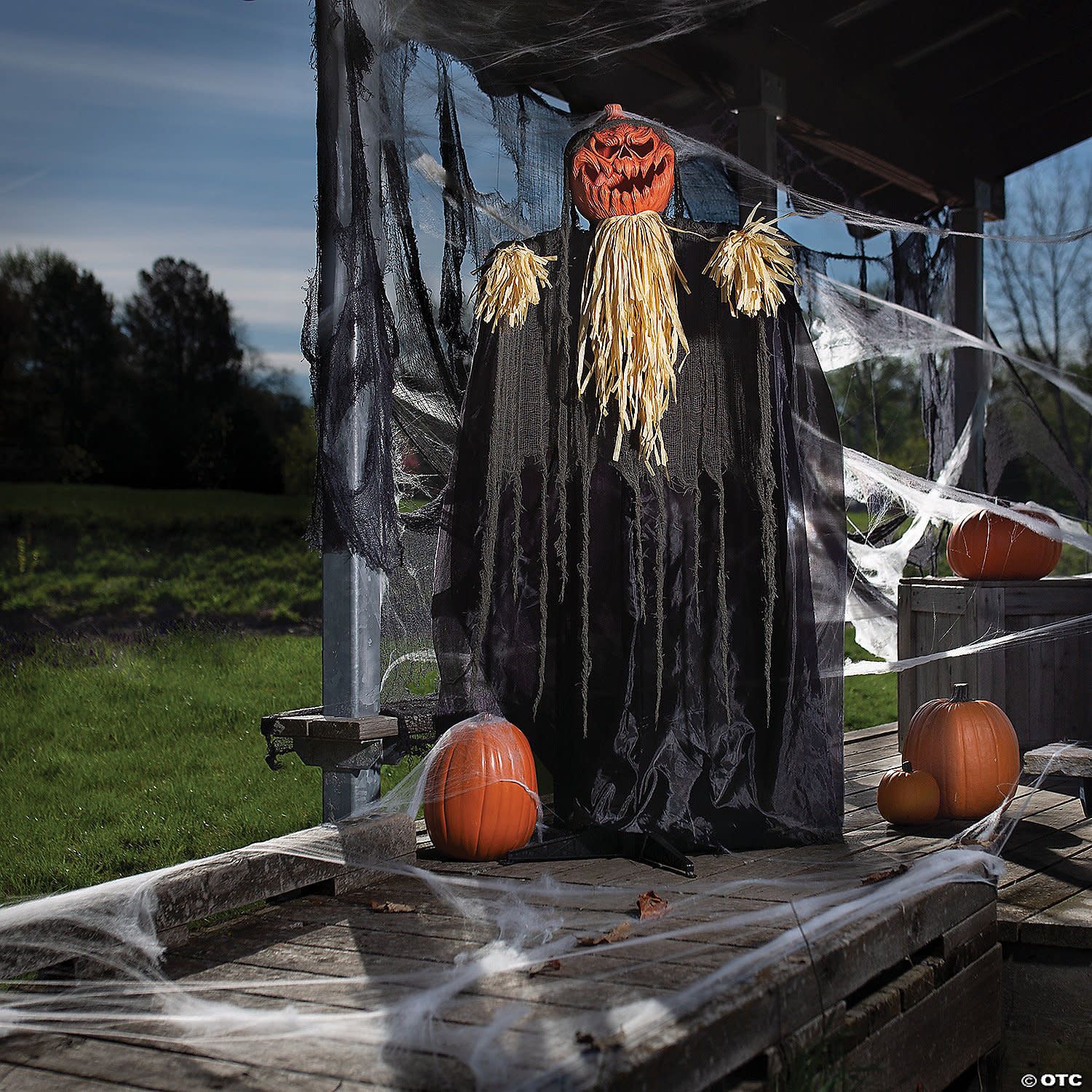 5FT 6in STANDING SHAKING PUMPKIN REAPER
