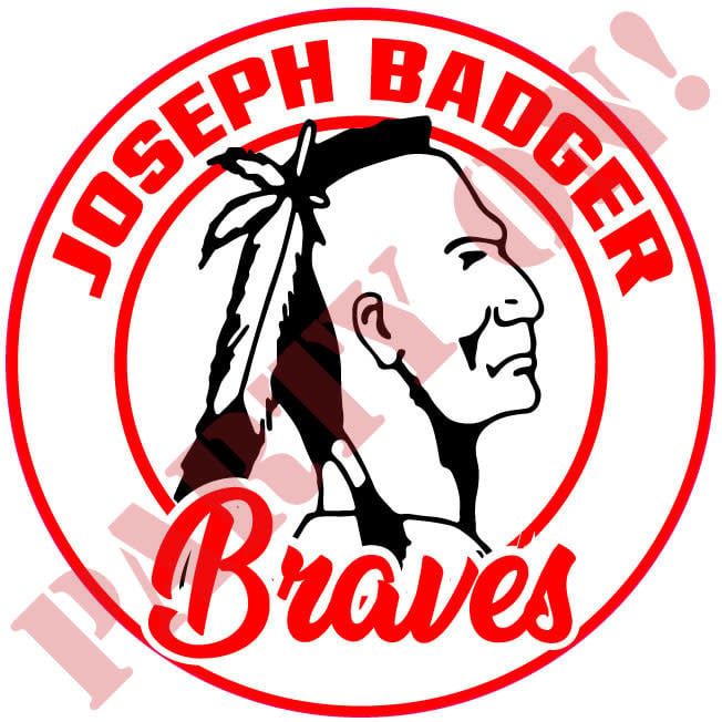 9.5in STICKER JOSEPH BADGER BRAVES