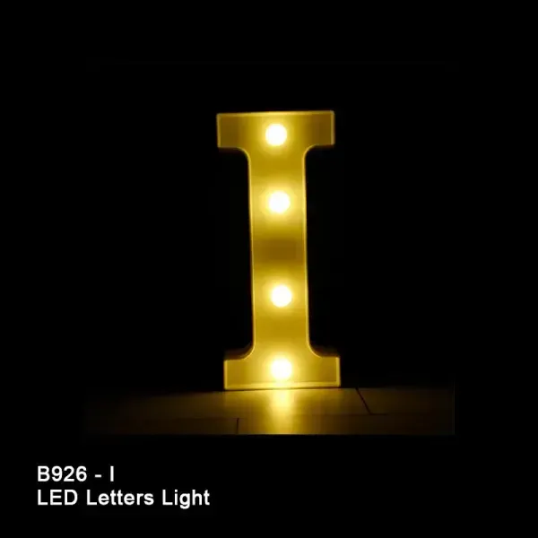 8in LED LIGHT UP LETTER I