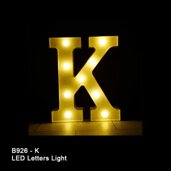8in LED LIGHT UP LETTER K
