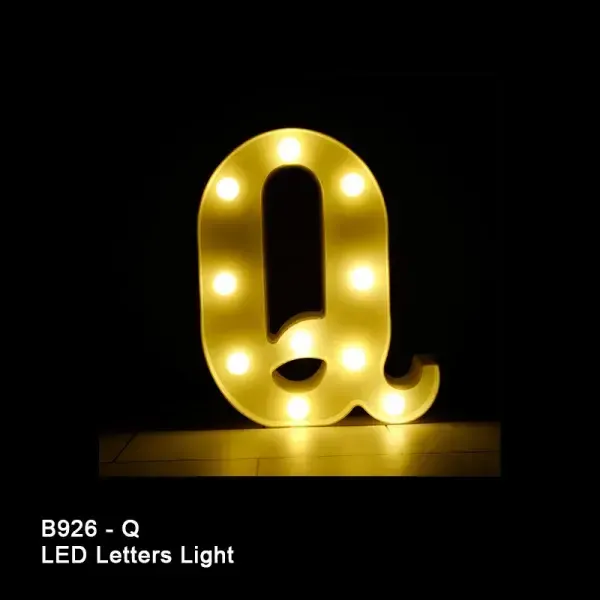 8in LED LIGHT UP LETTER Q