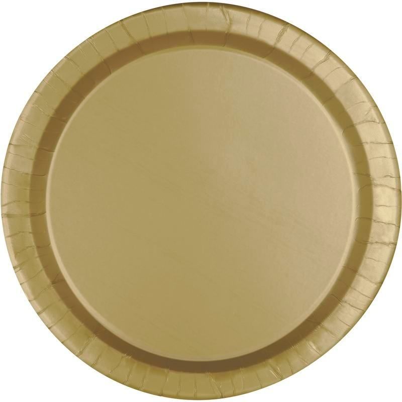 ​Gold Paper 10.25in Plates - 50 Count