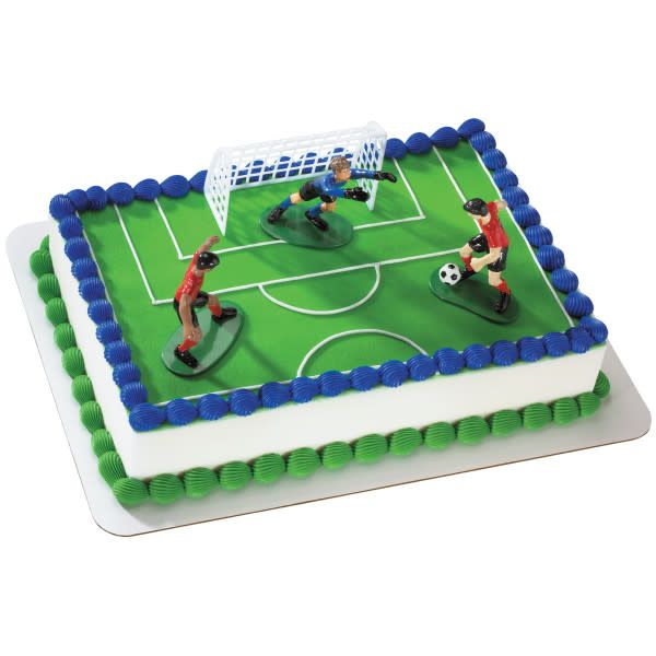 SOCCER KICK OFF CAKE DECOR
