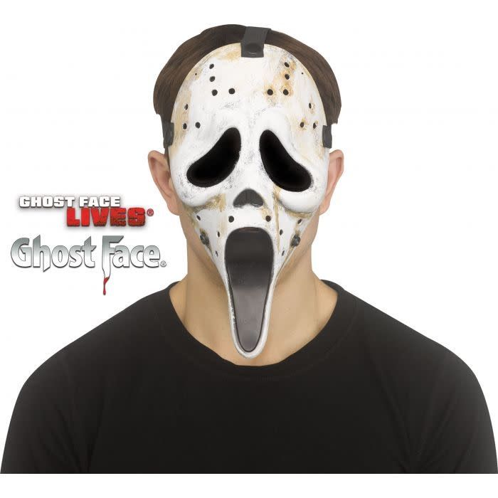 DISTRESSED HOCKEY MASK GHOST FACE