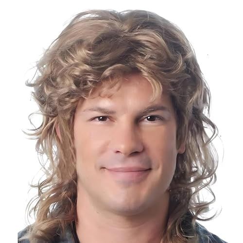 HIPSTER MULLET WIG MIXED BLONDE