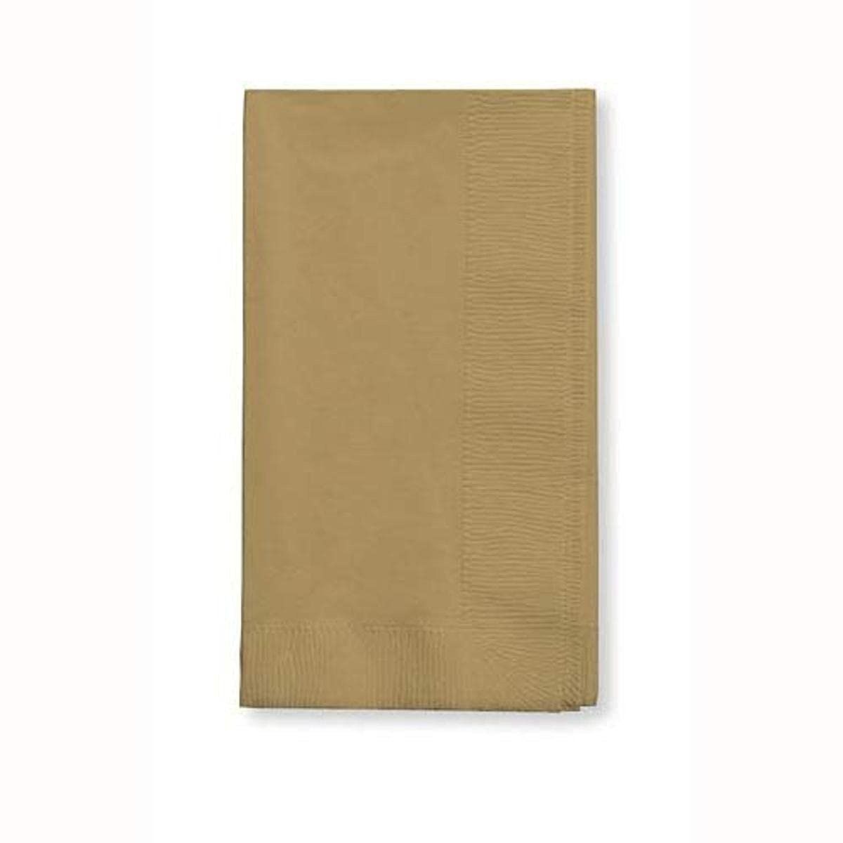 100CT DINNER NAPKIN GOLD