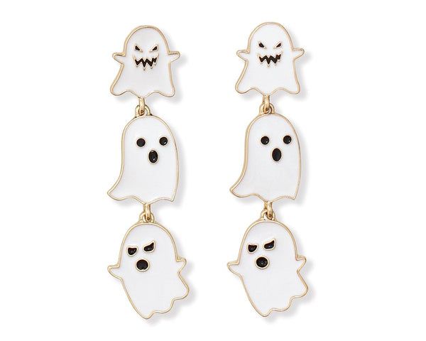 EARRINGS CUTE ENAMEL GHOSTS