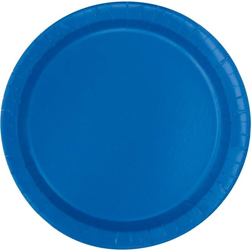 50CT 10in PAPER PLATES ROYAL BLUE