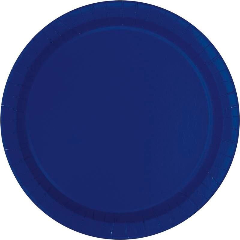 50CT 10in PAPER PLATES TRUE NAVY