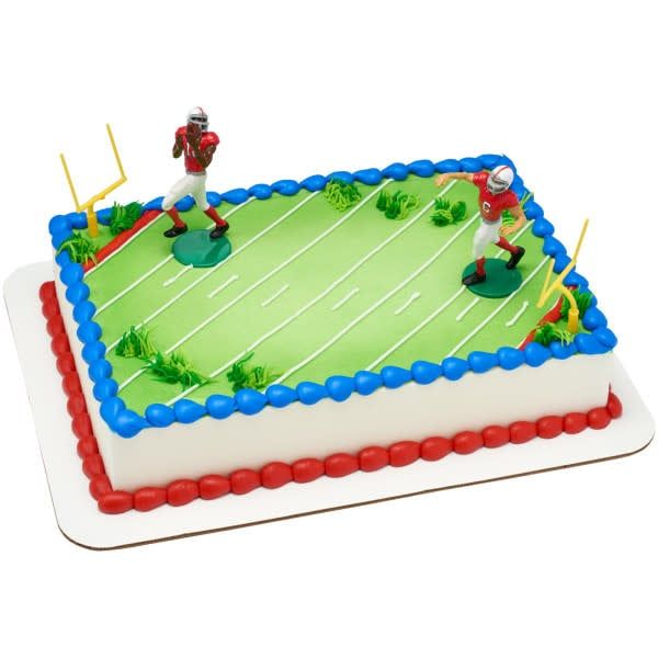 TOUCHDOWN FOOTBALL CAKE DECOR