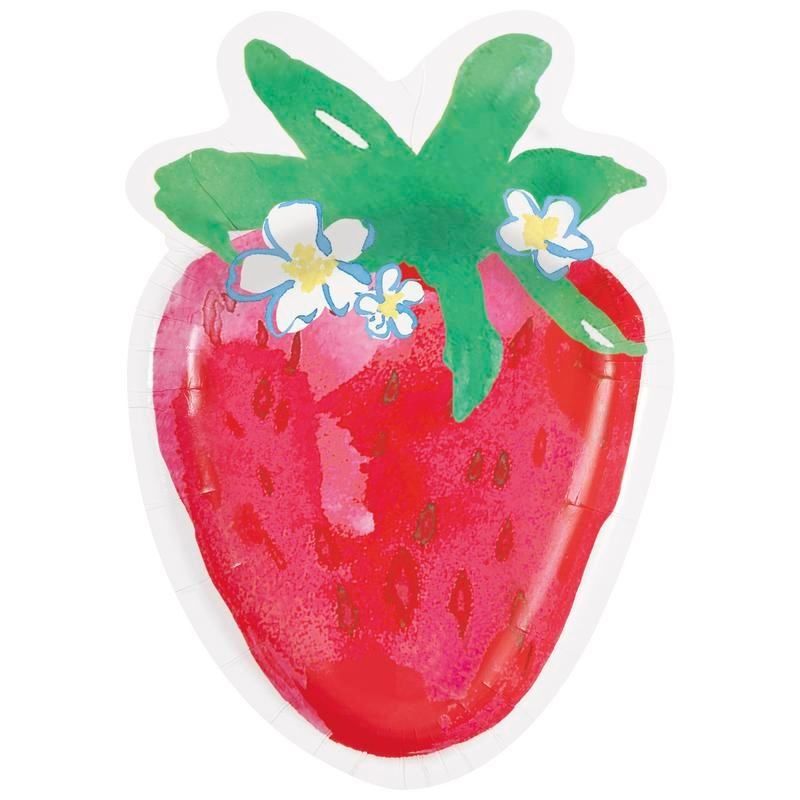 8CT10in X 7in SHAPED SWEET STRAWBERRY