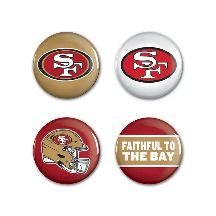 4CT BUTTONS SAN FRANCISCO 49ERS