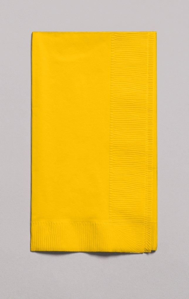 100CT DINNER NAPKIN SCHOOL BUS YELLOW