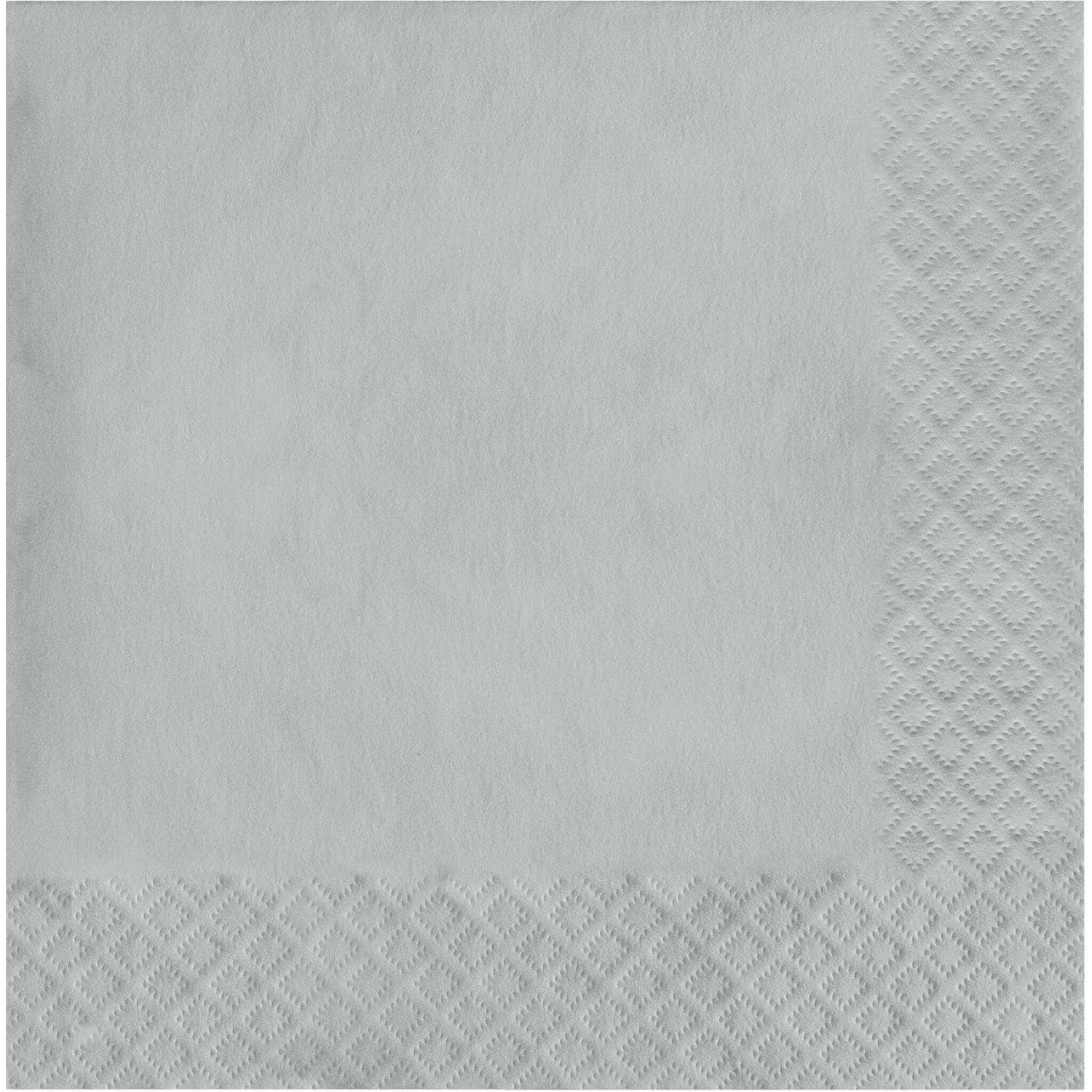 100CT DINNER NAPKIN SILVER