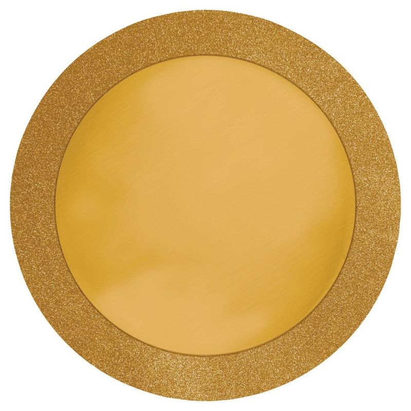 8CT 14in PLACEMAT GOLD GLITZ