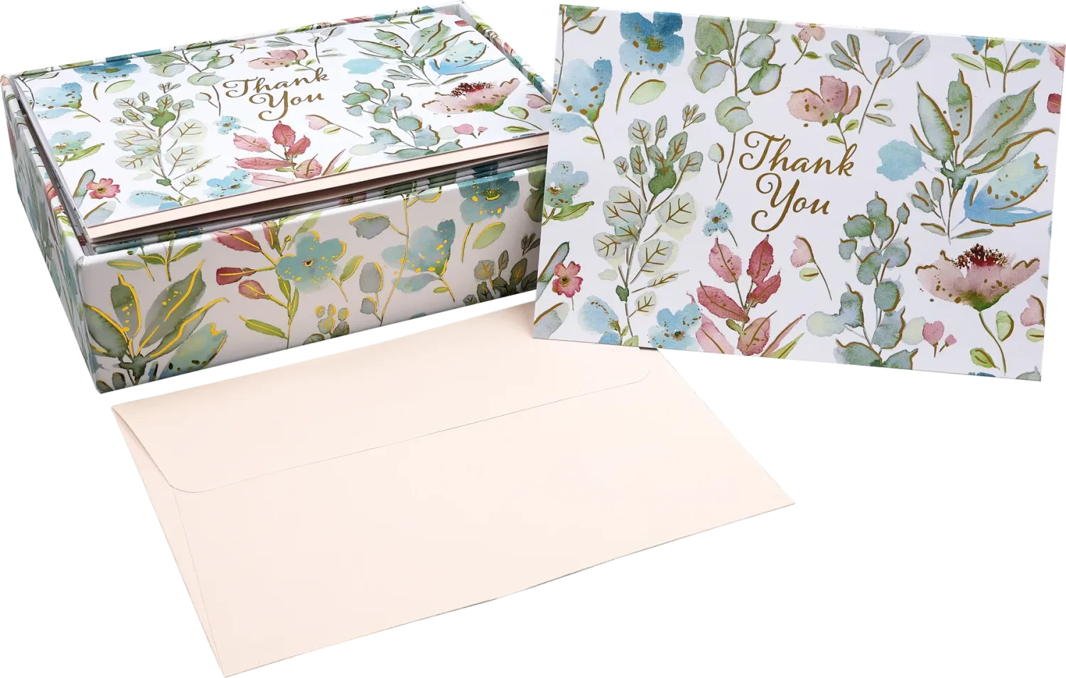 14CT FLORAL WATERCOLOR THANK YOU