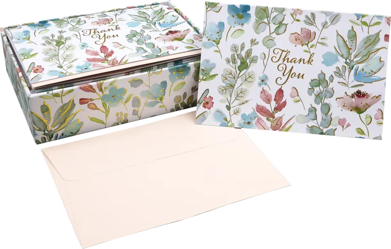 14CT FLORAL WATERCOLOR THANK YOU