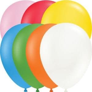 100CT 11in TUFTEX LATEX ASSORTED W/WHITE