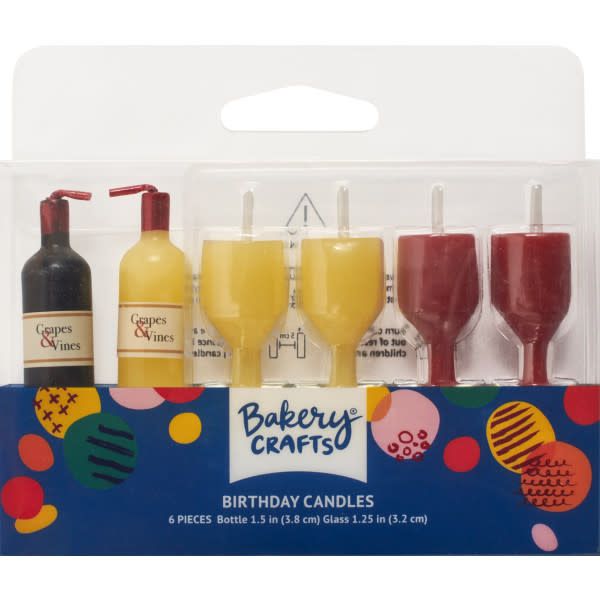 6CT WINE SHAPED CANDLES