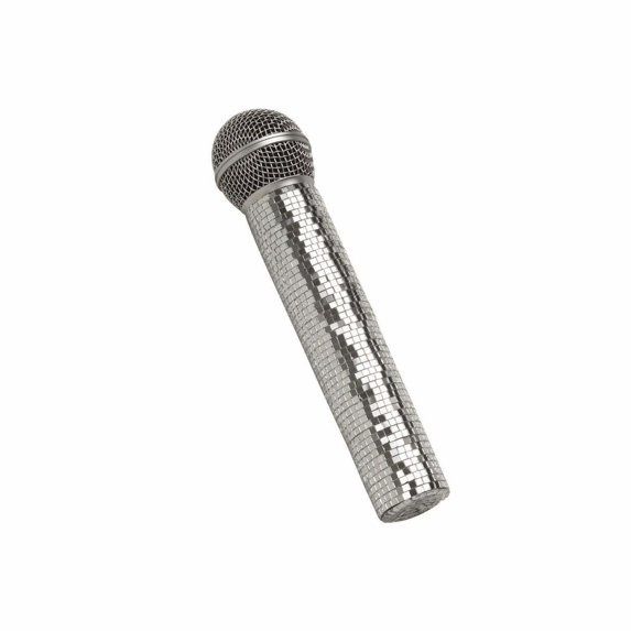 BLING MICROPHONE SILVER