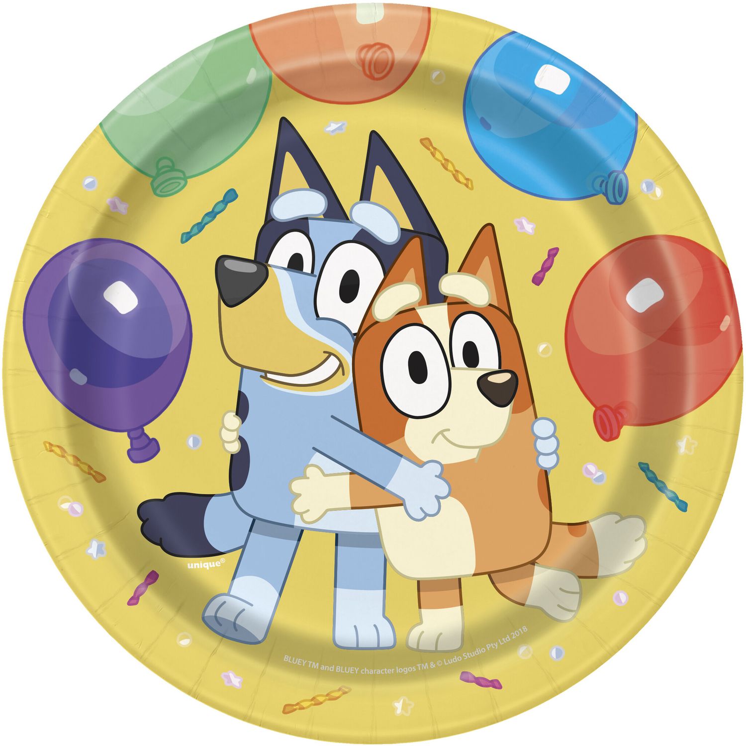 8CT 7in BLUEY - YELLOW