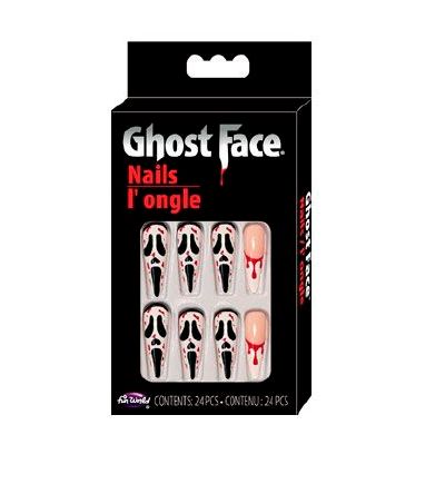 GHOST FACE NAILS NATURAL