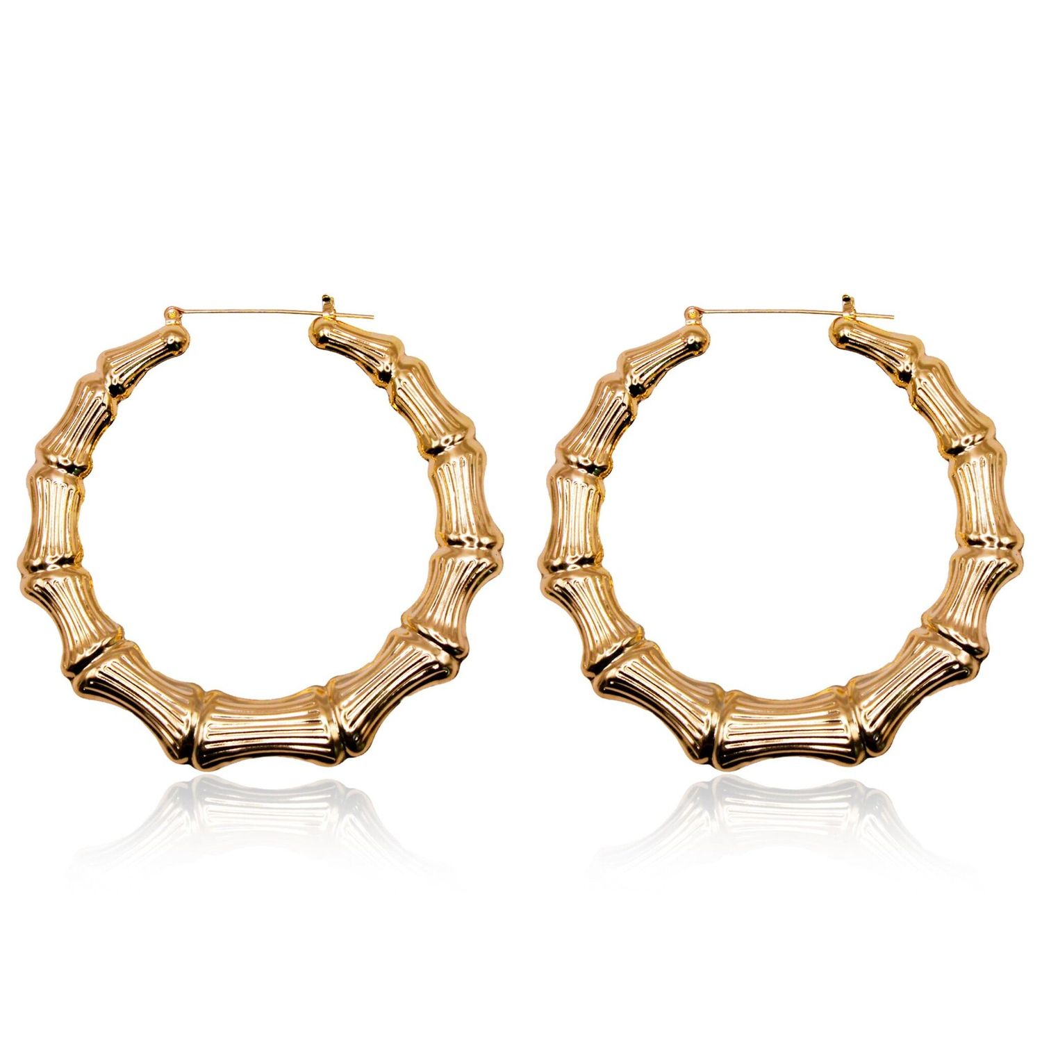 90'S HIP HOP BAMBOO EARRINGS