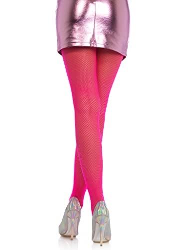NYLON FISHNET TIGHTS NEON PINK