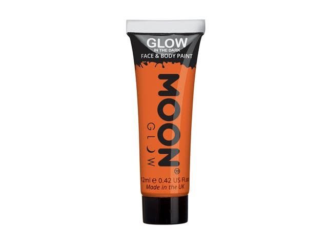 Orange - Glow in the Dark Face &amp; Body Paint, 12mL
