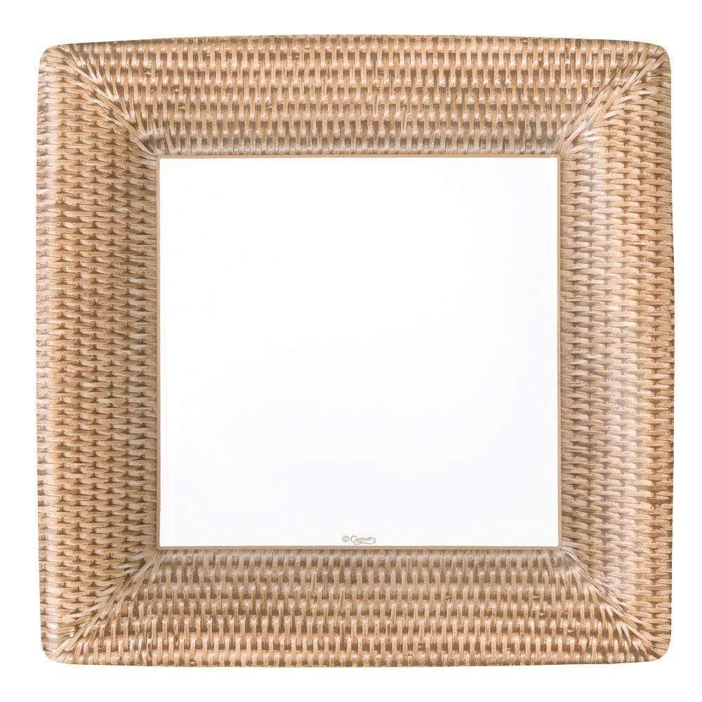 RATTAN  SQ - DINNER PLATES SQUARE