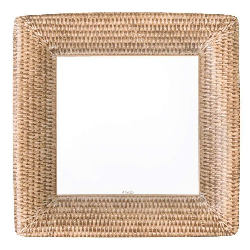 RATTAN  SQ - DINNER PLATES SQUARE