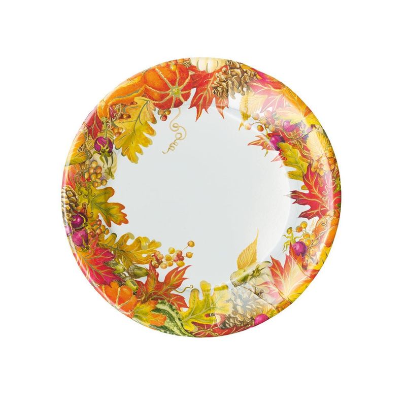 HARVEST GARLAND WHITE - SALAD/DESSERT PLATES
