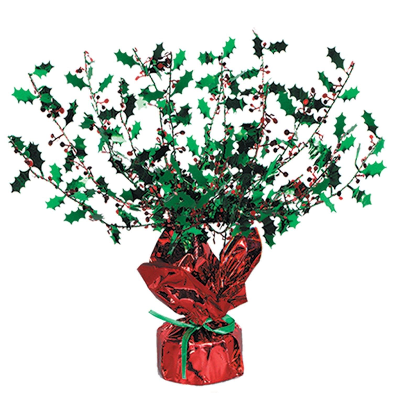 HOLLY &amp; BERRY GLEAM N BURST CENTERPIECE