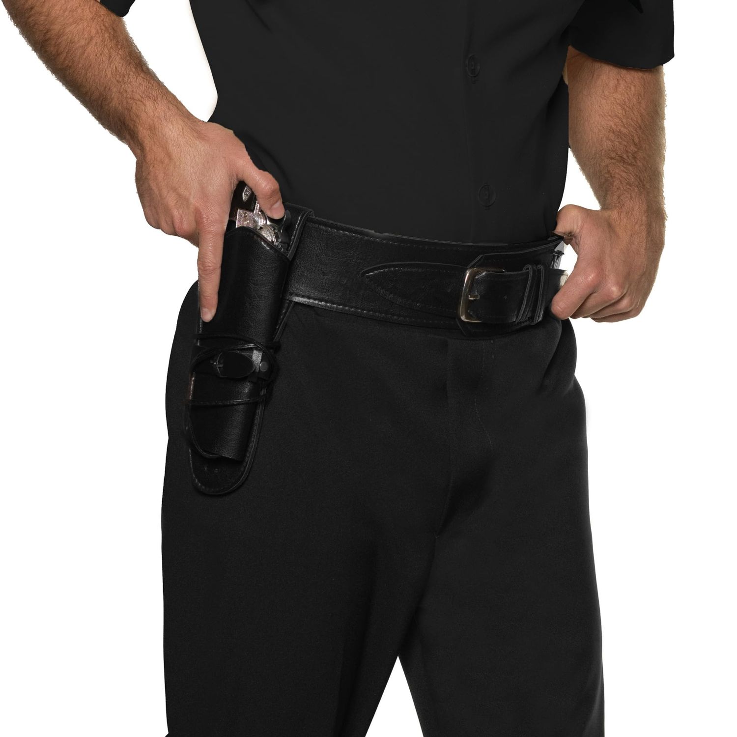 WESTERN BELT &amp; HOLSTER BLACK