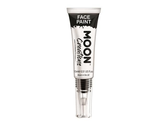 WHITE FACE &amp; BODY PAINT W/BRUSH 15ML