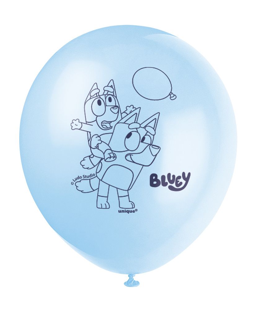 8CT BALLOONS BLUEY