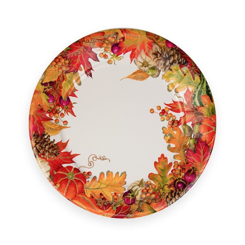 HARVEST GARLAND WHITE - DINNER PLATES