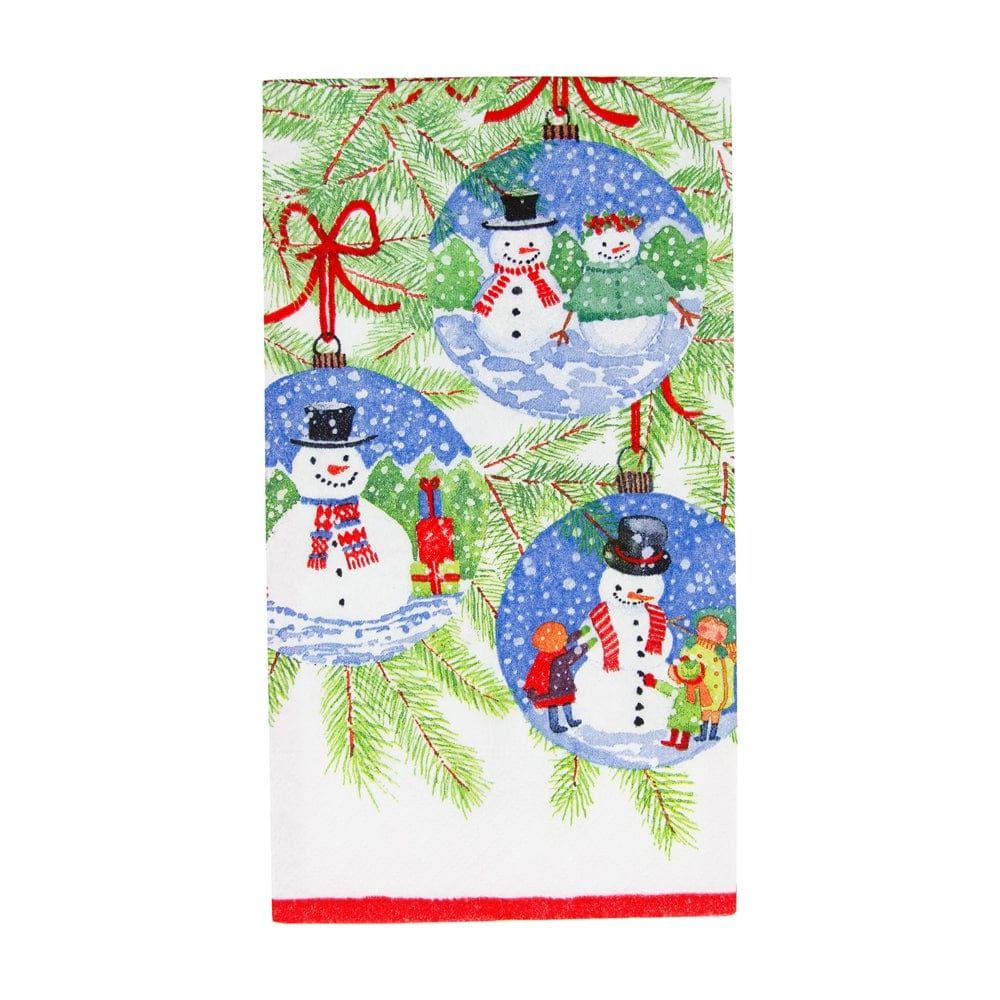 SNOWMAN ORNAMENTS - GUEST TOWEL