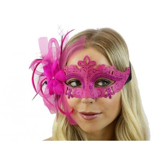 FLOWER MASK HOT PINK