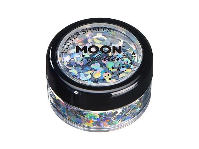 GLITTER SHAPES  SILVER