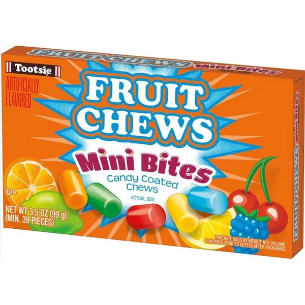 Tootsie Fruit Chews Mini Bites Theater Box - 3.5 oz.