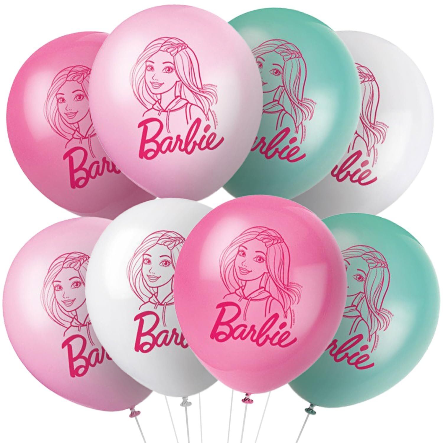 8CT BALLOONS BARBIE