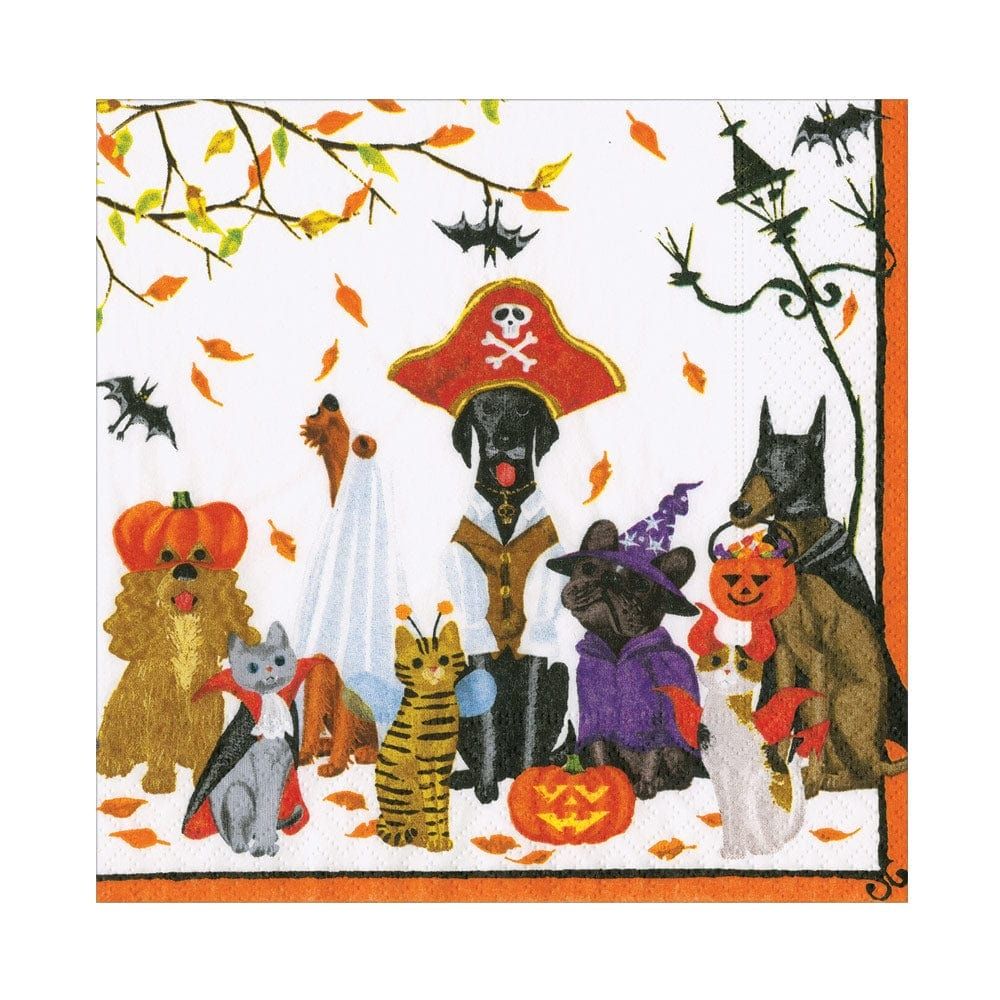 HALLOWEEN PETS - RECYCLED NAPKIN LUNCHEON