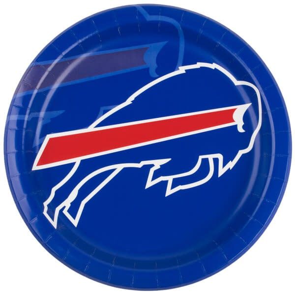 BUFFALO BILLS 9 INCH PLATE 8 COUNT