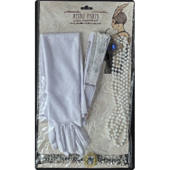 RETRO 20'S FLAPPER KIT WHITE