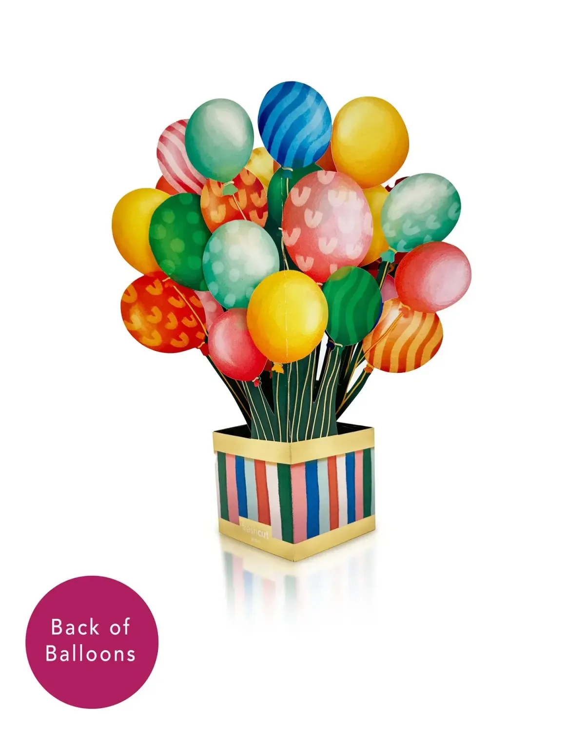 Birthday Balloons Pop Up Present