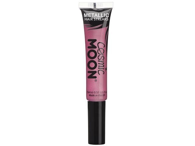 PINK METALLIC HAIR STREAKS