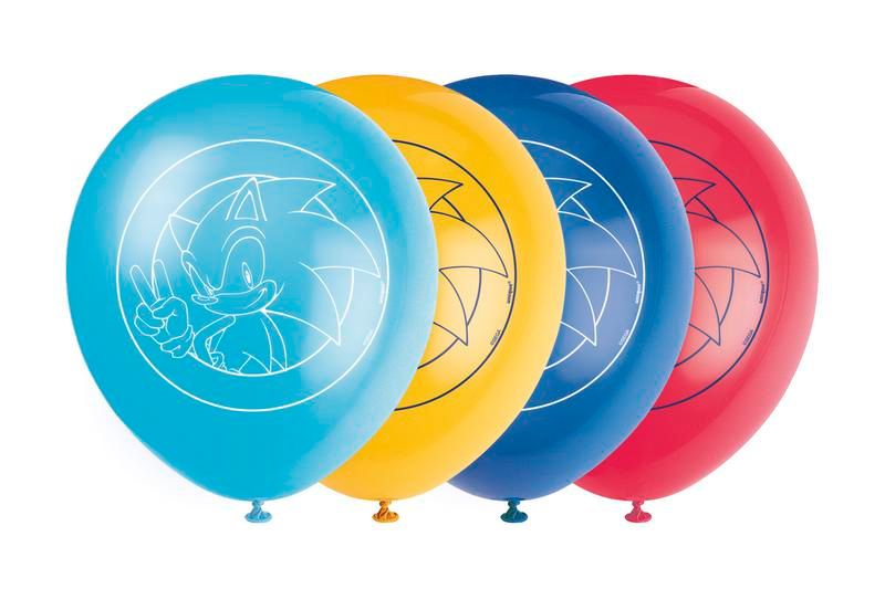 Sonic the Hedgehog Latex Balloons - 8 Count