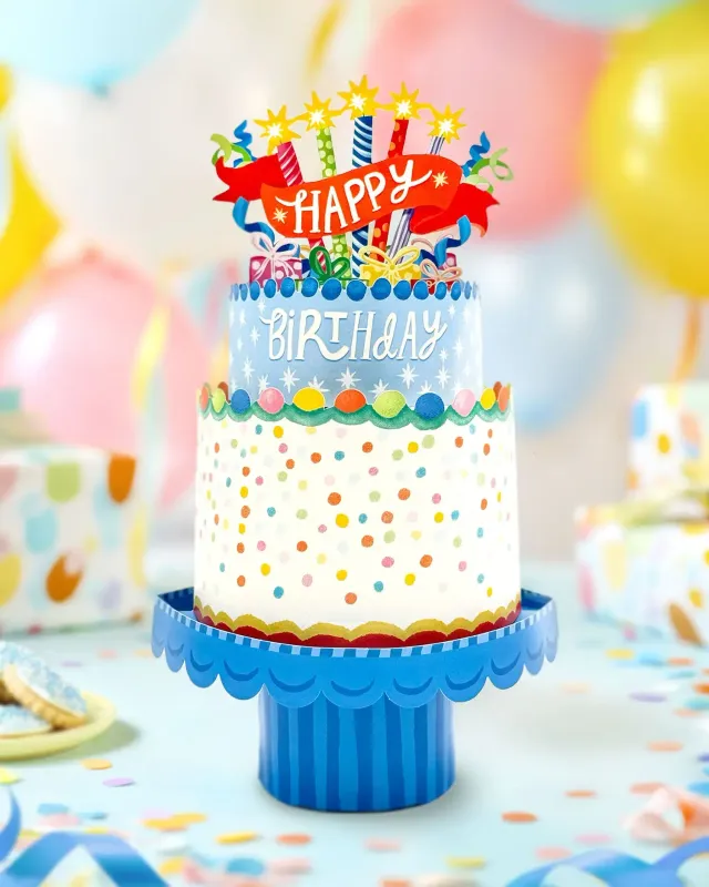 Confetti Pop Up Birthday Cake